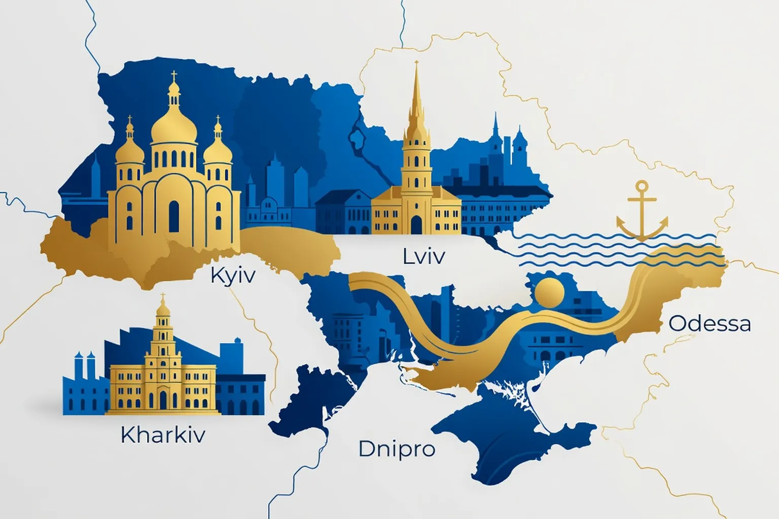 Kyiv, Lviv, Odessa, Kharkiv et Dnipro — comparatif des 5 grandes villes ukrainiennes