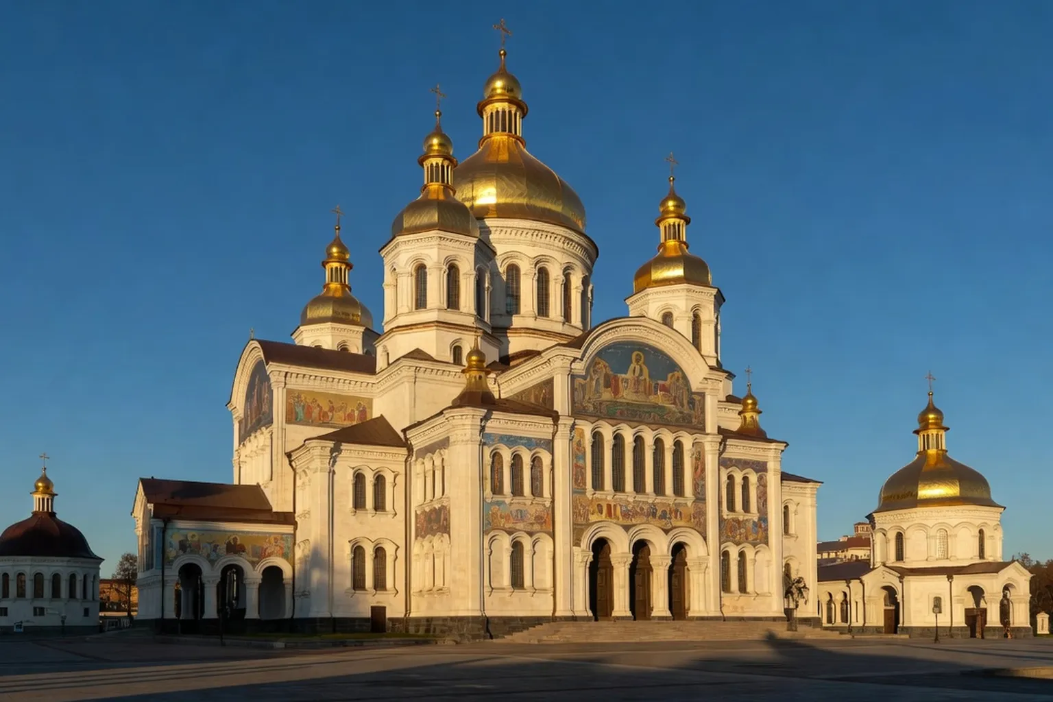 Dômes dorés de la cathédrale Sainte-Sophie de Kyiv, patrimoine orthodoxe ukrainien