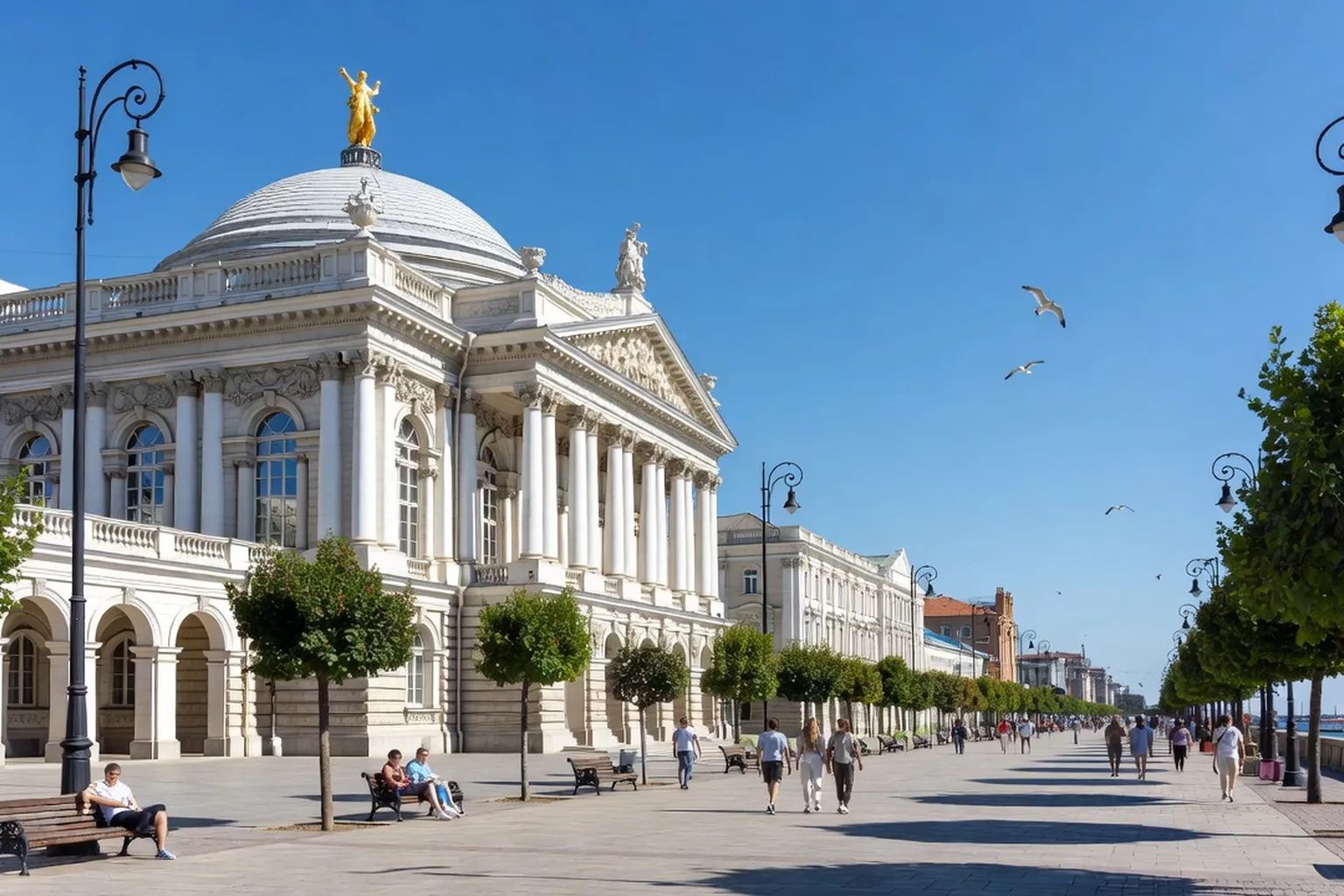 L'Opéra national d'Odessa et l'escalier Potemkine, symboles de la ville multiculturelle