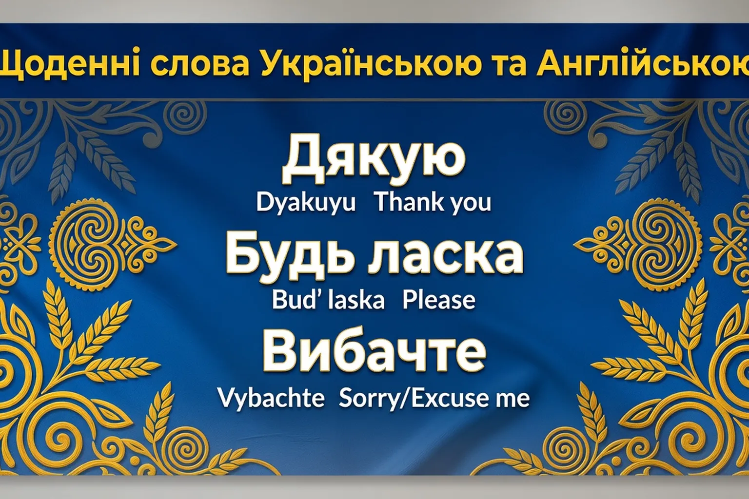 Alphabet cyrillique ukrainien et guide de vocabulaire pour touristes francophones