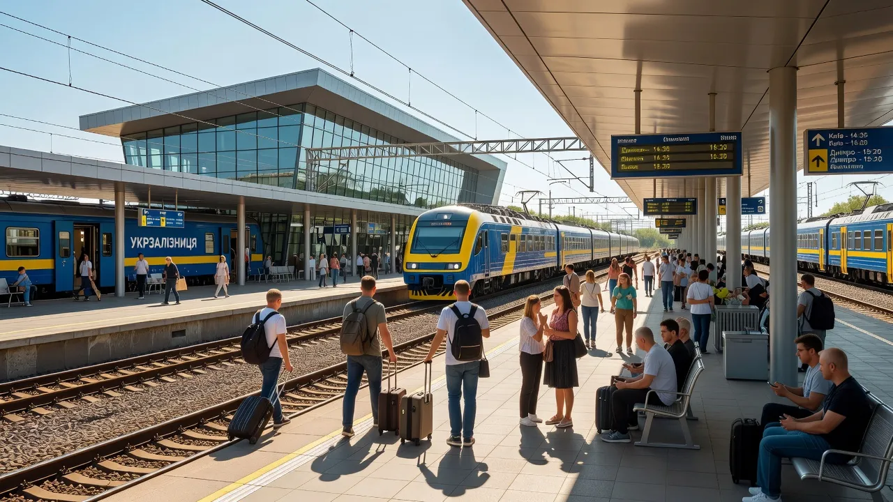 Gare ferroviaire de Kramatorsk, nœud stratégique du Donbass ukrainien